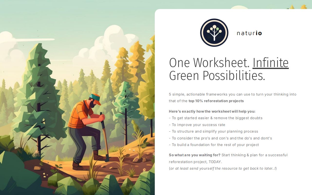 Reforestation Worksheet - naturio